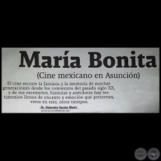 MARA BONITA (Cine mexicano en Asuncin) - Por Dr. ALEJANDRO ENCINA MARN - Domingo, 10 de Abril de 2016
